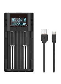 اشتري 21750 21700 Battery Charger, LCD Intelligent 18650 Battery Charger Smart Charger Intelligent Battery Charger High-Speed Charger for 20700 22700 26650 26700 16340 (RCR123) 17500 17650 17670 18500 في الامارات