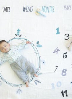 Buy Set Of 2 Baby Milestone Blankets in UAE