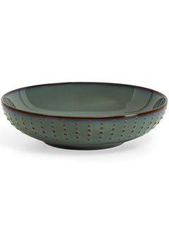 اشتري Drops Porcelain Dinner Plate, Green - 20 cm في الامارات