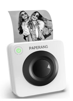 اشتري P3W2 White Paperang Pocket Printer, BT Connectivity 80mm Paper Width 300 DPI, 5 Hrs Battery Life App Based White في الامارات