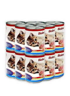 اشتري Canned Beef And Vegetable Cat Food - 375G (Pack Of 12) في الامارات