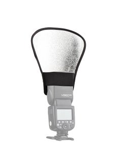 Buy Portable Universal Camera Flash Reflector Speedlite Bounce Diffuser Board with Silver & White Reflective Surface Replacement for Canon Nikon Sony Godox Yongnuo on-Camera Flash in Saudi Arabia
