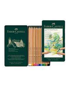 Buy 12-Piece Pitt Pastel Pencils Set Multicolor in Saudi Arabia