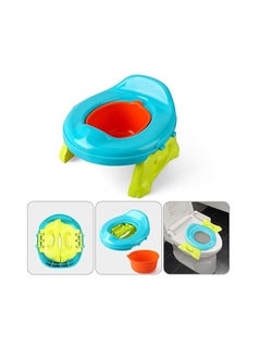 Buy Potty Training Toilet 2 In 1 Toilet Seat Toddler Foldable Anti-Slip Design Weight Bearing 35Kg in Egypt