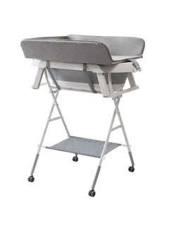 اشتري 2 In 1 Portable Baby Changing Table & Bath Tub Foldable Changing Table Dresser Changing Station For Infant في الامارات