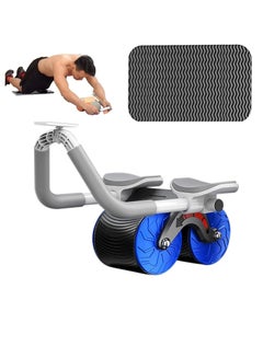 Buy COOLBABY Automatic Rebound Abdominal Wheel, Double Wheel Ab Roller, Ab Abdominal Exercise Roller with Knee Mat for Beginners Core Workouts in UAE