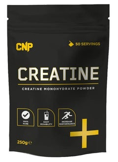 Buy Creatine Monohydrate Powder 250 Grams, 50 Servings Unflavored in UAE