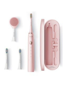 Buy Oocas Electric Toothbrush For Adults Rechargeable Electric Toothbrush With Travel Case 3 Toothbrush Replacement Heads 4 Modes 2 Mins Smart Timer 4 Hours Charge Lasts 30 Days in UAE
