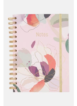 اشتري Floral Pattern Chunky  Spiral Notebook, Pink في الامارات