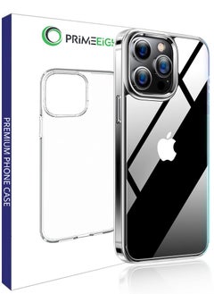 Buy Transparent Crystal Clear Apple iPhone 14 Pro Max Case 6.7 inch - Shockproof Curved Edges Case - HD Clear Anti Scratch iphone 14 Pro Max Protective Case in Saudi Arabia