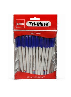 Buy Cello Ball Pen Trimate 0.1Mm 10 Pcs Blue And Leading Edge Technologies in UAE
