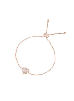 Buy PINK NACRE HEART ADJUSTABLE BRACELET in UAE