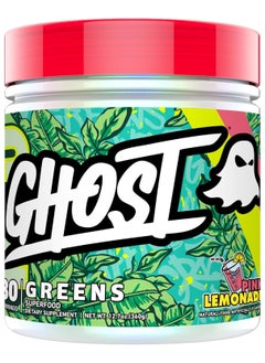 Buy Ghost Greens Superfood Powder, 19 Super Greens & Reds, Fruits, Vegetables, Spirulina & Chlorella, Prebiotics, 10 Billion CFU Probiotic & Digestive Enzymes, Gluten Free, Pink Lemonade, 360g 30 Servings in UAE