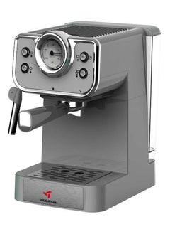 Buy MEBASHI ME-ECM2039 Espresso Coffee Machine - 1.5L, 20 Bar, Black with Dual Stainless Steel Filters and Thermometer (Grey) in UAE