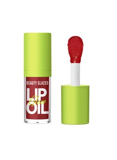 اشتري Big Brush Head Lip Oil, Ultra-Hydrating & Nourishing, Smooth Glossy Finish Lip Glow Oil, Shiny and Vegan Tinted Lip Gloss, Non-Sticky Formula(PASSION) في الامارات