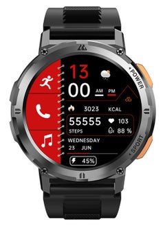 اشتري Tank T2 1.43 Inch Amoled Always On Display Bluetooth Answer Make Call Smart Watches For Men 5 ATM US Military Certified With 70 Sport Modes For Android IOS Iphones في الامارات