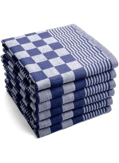 Buy Multi-Purpose Towel Set Of 6 Pcs 100% Cotton 50x70  cm-Light Blue in Egypt