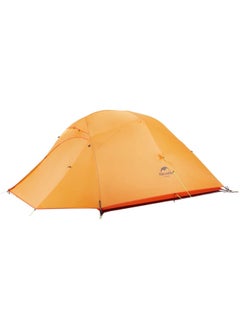 اشتري Ultralight Cloud Up 3 Tent | Rectangular 3-Man Tent | Size: (215+85) X 180 X 110 Cm | 20D Silicone, Waterproof, Lightweight | Color - Light Grey With Skirt And Red في الامارات