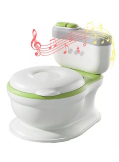 Buy Baby Potty, Training Toilet with Brush and Bag, Potty Training PU Seat for Toddlers & Kids(Green) in Saudi Arabia