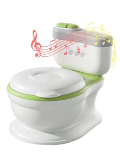 Buy Baby Potty, Training Toilet with Brush and Bag, Potty Training PU Seat for Toddlers & Kids(Green) in Saudi Arabia