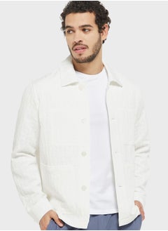 Buy Jacquard Chest Pocket Jacket in Saudi Arabia