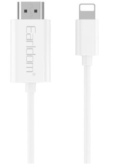 Buy ET-W33 HDMI to Lightning Adapter Cable, 2 Meters - High-Definition Streaming for iPhone & iPad in UAE