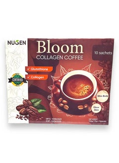 Buy Bloom collagen coffee nugen collagen drink slimming coffee organic with glutathione diet coffee keto in UAE