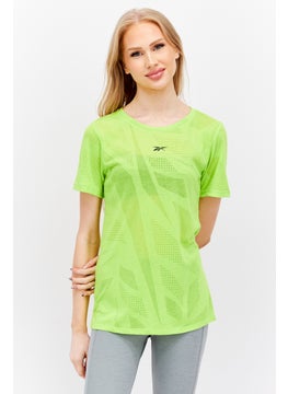 اشتري Women Sportswear Fit Short Sleeves Training Top, Lime في الامارات