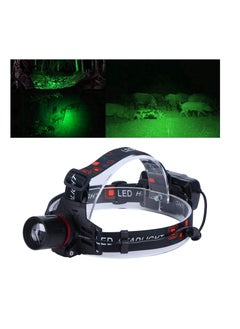 اشتري Headlamp Rechargeable, High Brightness Green Light Headlight USB Charging Waterproof Drop-proof for Hunting Fishing Hiking Cycling(Battery Included) في الامارات