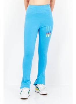 اشتري Women Sportswear Fit Flared Training Leggings, Sky Blue في الامارات