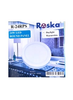 Buy PANEL LIGHT ROUND SURFACE 24W-ROSKA in UAE