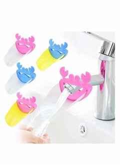 اشتري Faucet Extender 4 Pcs Sink Handle Extender, Safe Faucet Extension Attachment and Excellent Washing Hands Solution for Toddlers, Children, Kids, Babies في الامارات