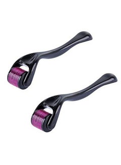 Buy Roller Hair Growth Roller 2 Pcs Set 0.5mm & 0.1mm 540 Titanium Micro Needle Roller for Acne Spot Anti-Ageing Wrinkles Cellulite Scar Beard Growth Skin Care Roller  2pc 0.5mm & 0.1mm in UAE