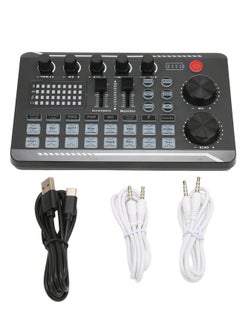 Buy Sound Mixer Multiple Sound Effects Voice Change Live Broadcast Sound Card for Podcast Recording Streaming Home KTV in Saudi Arabia