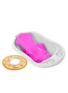 Buy Sunbaby Buy 2 Get 1 (Sunbaby Splash Bathtub, Baby Sling with Powder Puff Free) - White/Pink/Orange in UAE