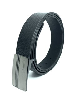 اشتري Classic Milano Genuine Leather Belt Print Texas Plate PTX-351 Crunch SL-35-4 (Black) by Milano Leather في الامارات