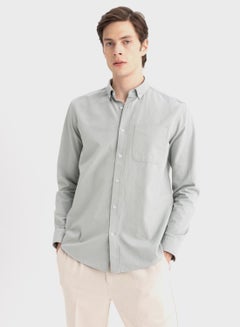 Buy Regular Fit Oxford Long Sleeve Shirt in UAE
