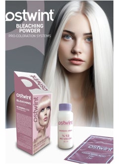 Buy Ostwint bleaching  powder set, 25 grams, with oxygen, 60 ml in Saudi Arabia