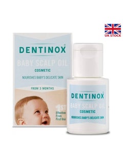 Buy Dentinox Baby Scalp Oil – Moisturizes & Nourishes Dry Skin – With Chamomile, Rosehip & Vitamin E – 3 Months & Upward (30ml) in Saudi Arabia