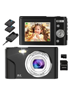 Buy Digital Camera Autofocus Vlogging Camera Fhd 1080P 48Mp With 16X Digital Zoom Compact Camera Portable Mini Camera For Teens Kids Adult Beginners（Black） in UAE