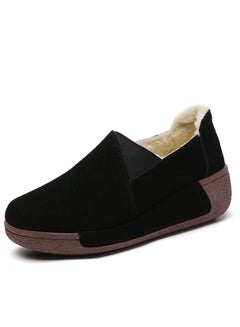 Buy Fashion Thick Sole High Heels Casual Sports Shoes 5CM Black in UAE