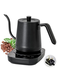 اشتري Electric Gooseneck Kettle，1000w Eletcric Water Kettle With Temperature Control，0.8l Tea Coffee Kettle Pot Fast Boiling, 304 Stainless Steel, Constant Temperature في السعودية