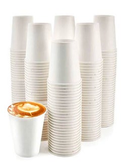 Buy 100-Piece 6.5 Oz Disposable Heavy Duty Paper Cups Suitable for Home Parties and Office Use in UAE