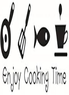 اشتري Cartoon Enjoy Cooking Time Kitchen Wall Sticker Pvc Living Room Kitchen Background Home Decoration Mural Art Decals Stickers-8QZ1325 في مصر