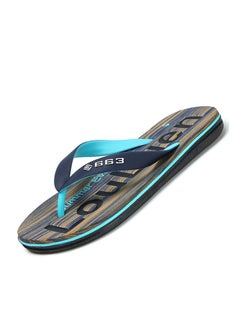 Buy Men's New beach Anti-skid Flip-flops Blue in UAE