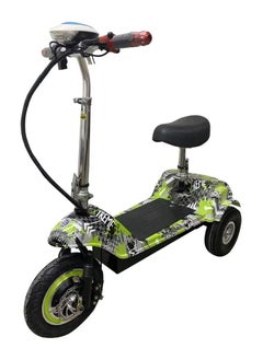 Buy Top Gear Adult Electric Scooter TG 50 350W Brushless Motor Max Speed 35km/h Drive 12inch Tire in Front Folding Commuting Scooter 36V 12AH Lead Acid Battery Green in UAE