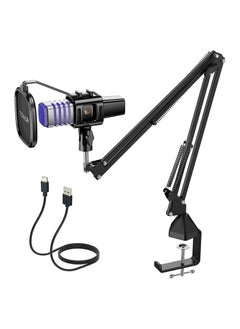 Buy TONOR USB Gaming Microphone, RGB Streaming Microfono Set, PC Podcast Recording Computer Mic for PS4/5, Discord, Twitch, Cardioid Condenser Mic with Adjustable Boom Arm Stand TC30S+ in UAE