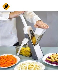 Buy Vegetable Cutter Safe Mandoline Slicer TikTok Adjustable Vegetable Chopper Multi purpose Food Vegetable Slicer for Kitchen in UAE