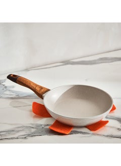 Buy La Natura Induction Fry Pan with Trivet 38 x 5.5 x 20 cm in UAE