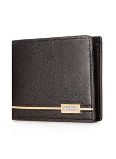 Buy Business Men's Wallet Short Wallet Card Holder Document Bag 12*9.5*1.5cm in Saudi Arabia